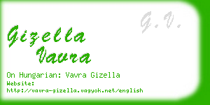 gizella vavra business card